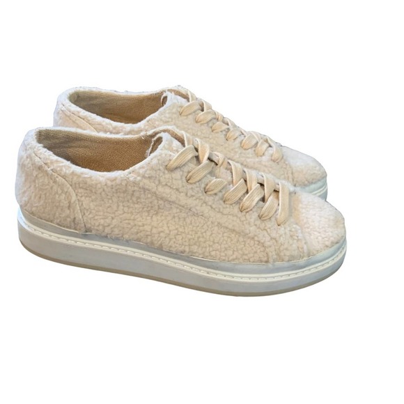 Zara Woman Sherpa Platform Lace Up Sneakers 40 - Picture 4 of 10